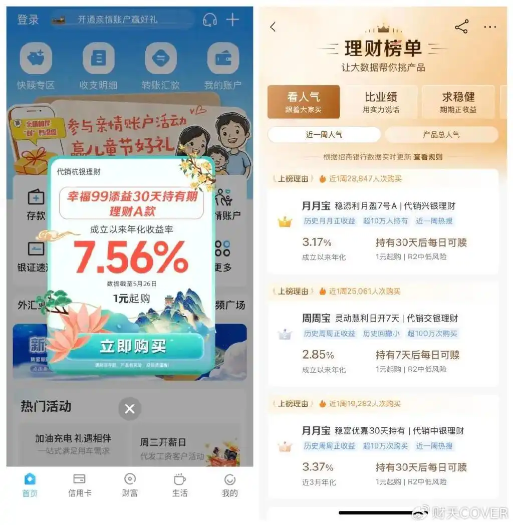 降息后哪家银行理财产品好_银行理财产品收益_银行理财市场增长
