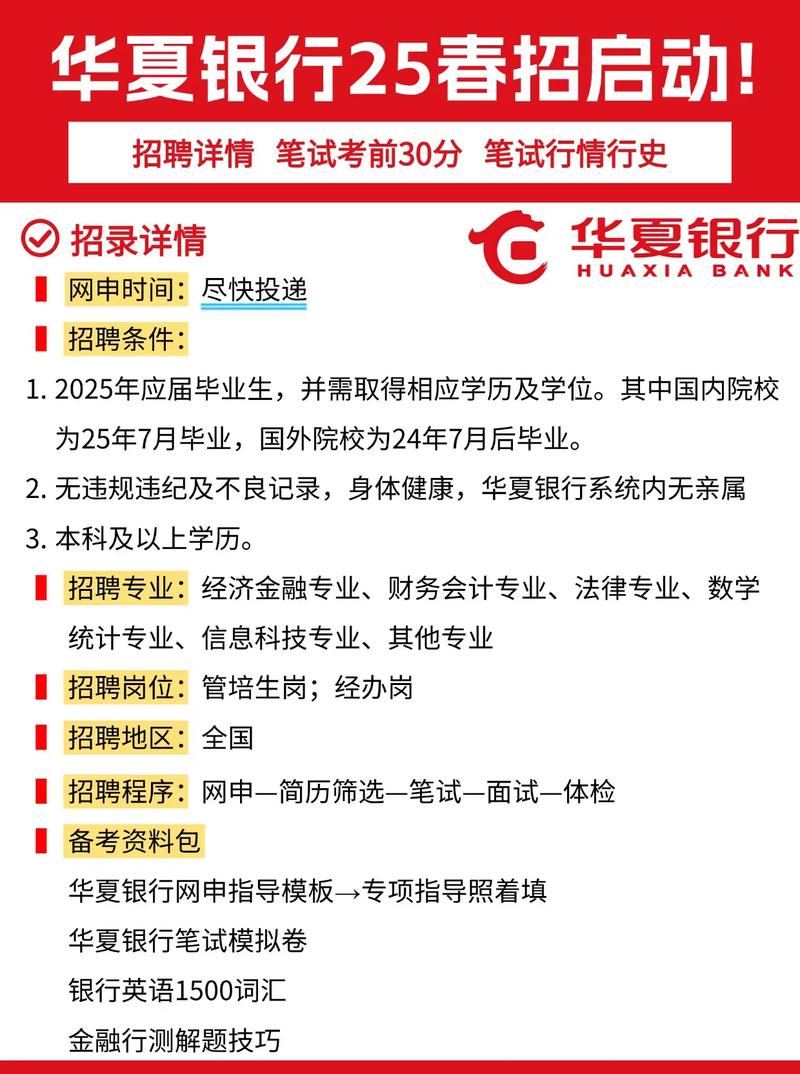 2024华夏银行苏州分行校园招聘公告