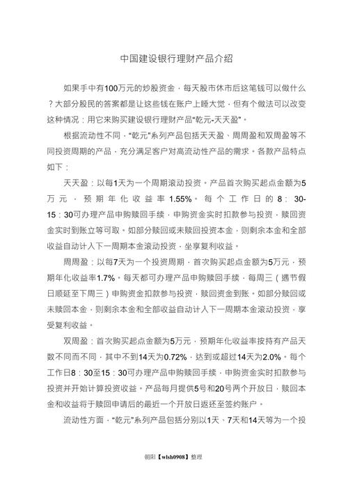 汇得盈QDII型理财产品介绍_建行理财产品购买流程_建行理财产品查询最新
