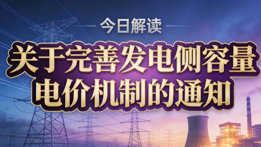 两部门：完善发电侧容量电价机制