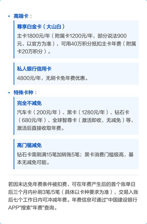 不同银行信用卡年费差异_银行信用卡年费收取方式_长城环球通信用卡白金卡年费