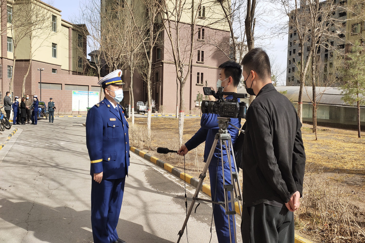 宁夏电视台火焰蓝在行动消防报道_石嘴山电视台_石嘴山星海时代花园火灾隐患整改