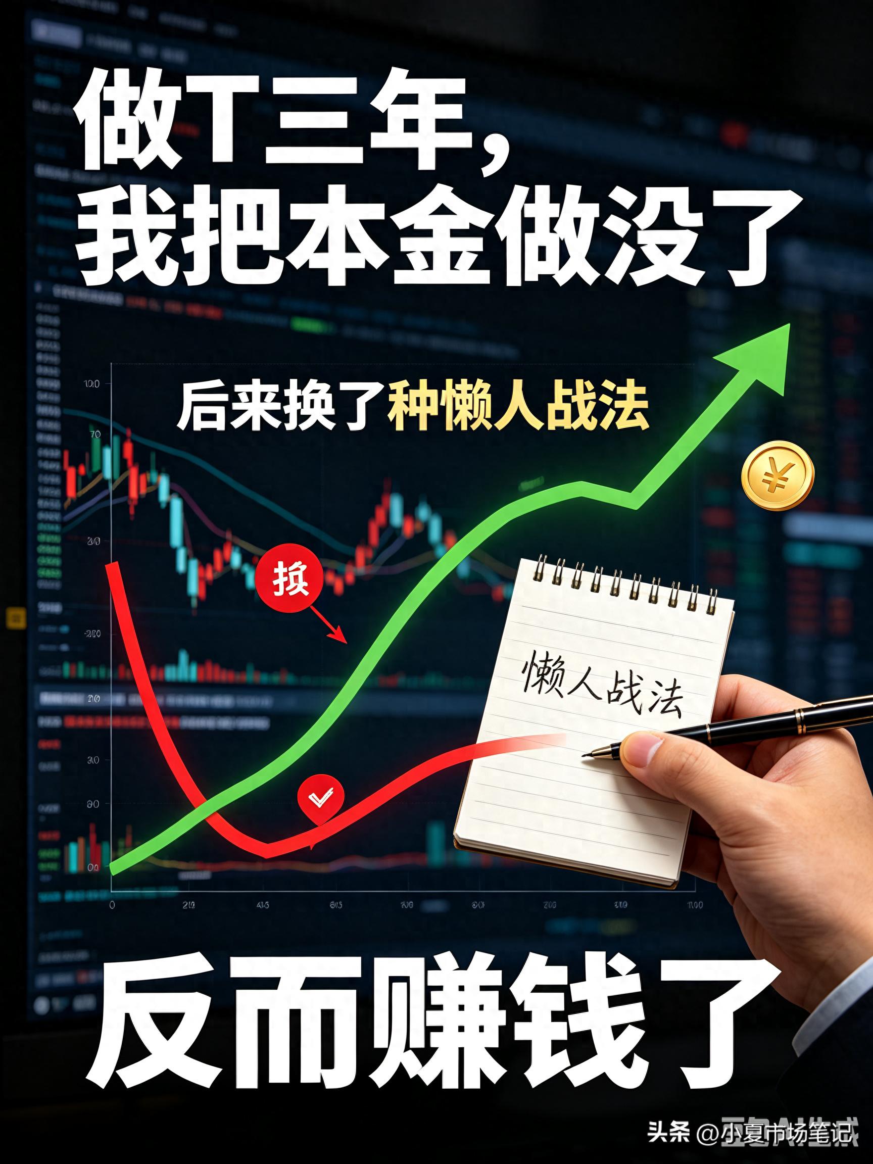 做T三年，我把20万本金做没了 后来换了“懒人战法”，反而赚钱了